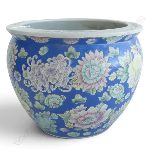 ORIENTAL FISH BOWL / JARDINIERE H.300mm, 380mm dia