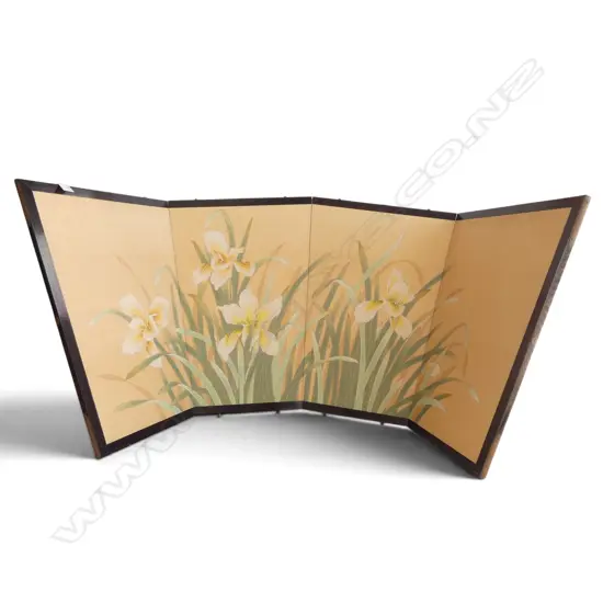 JAPANESE MEJI PERIOD BEDHEAD/SCREEN, 610 X 1690MM Ex John Perry Estate