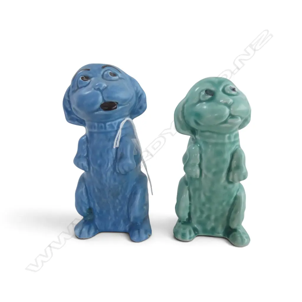 2 SYLVAC QUIZZICAL DOGS#1191, H.115/130mm Image 1++