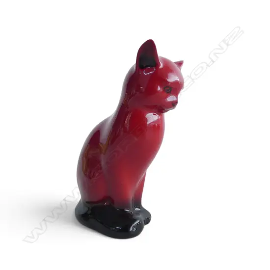 ROYAL DOULTON FLAMBE CAT, H.125mm