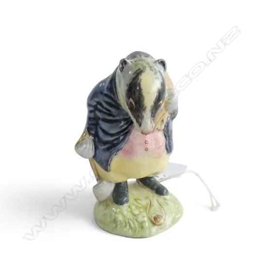 BESWICK BEATRIX POTTER 'TOMMY BROCK', GOLD BACKSTAMP, H.85mm