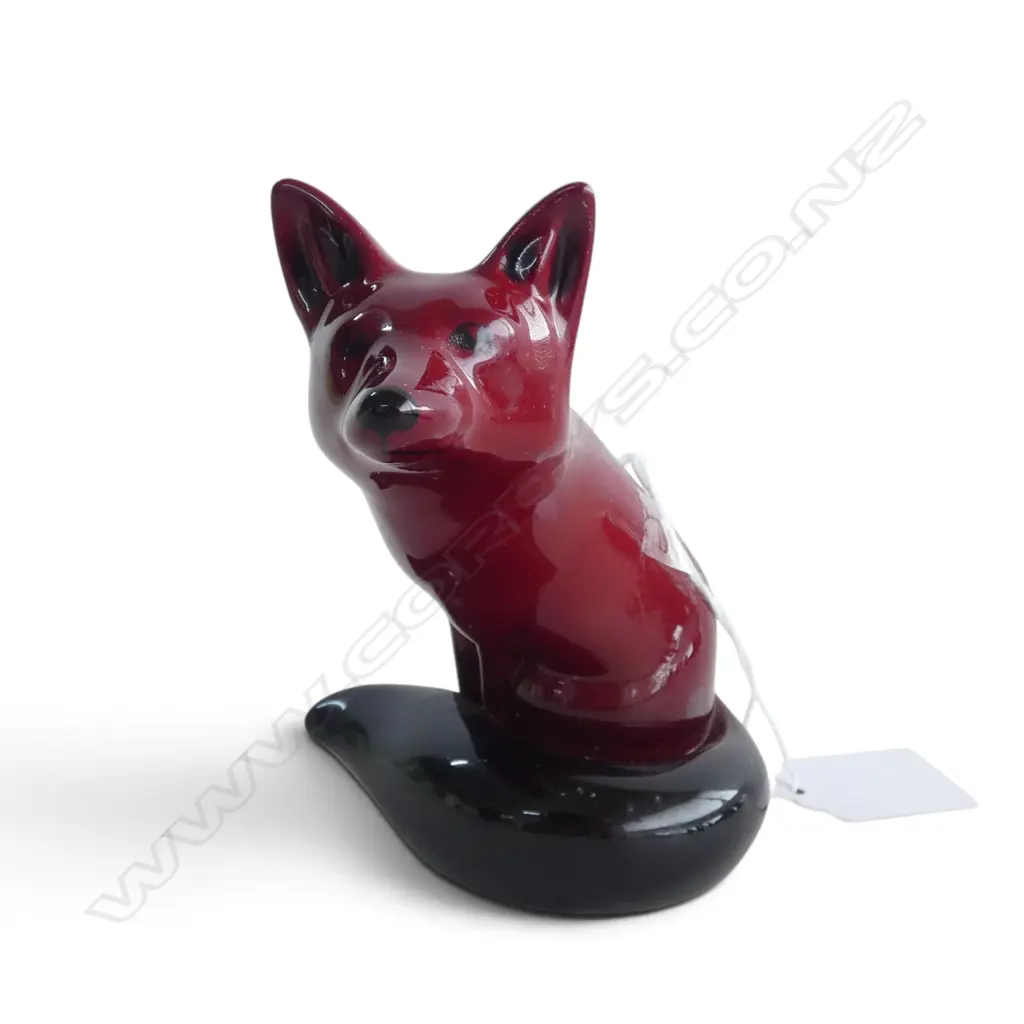 ROYAL DOULTON FLAMBE FOX, H.110mm Image 1++