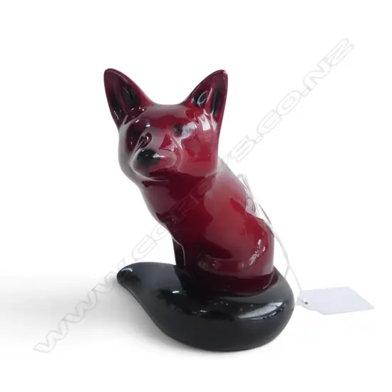 ROYAL DOULTON FLAMBE FOX, H.110mm
