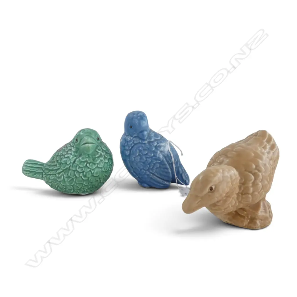 3 PCS SYLVAC, 2 PIDGEONS #1376, H.100/80mm & DUCK, H.100x130mm Image 1++