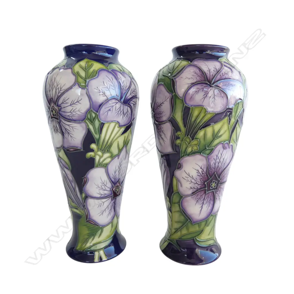 PR MOORCROFT VASES, 128 &130 OF 150, 2003 H.205mm Image 1++