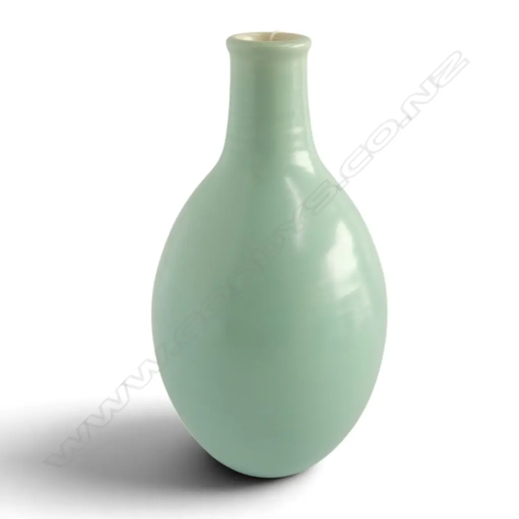 MID CENTURY POOLE VASE hand potted by Guy Sydenham, H.250mm, stamp to base Image 1++