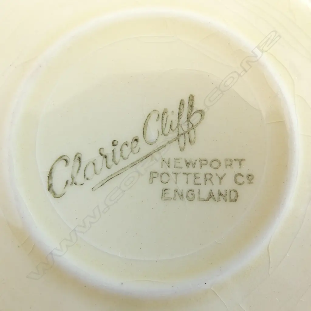 CLARICE CLIFF TRIO + 'SUNSHINE' DISH Dia.115mm Image 1++