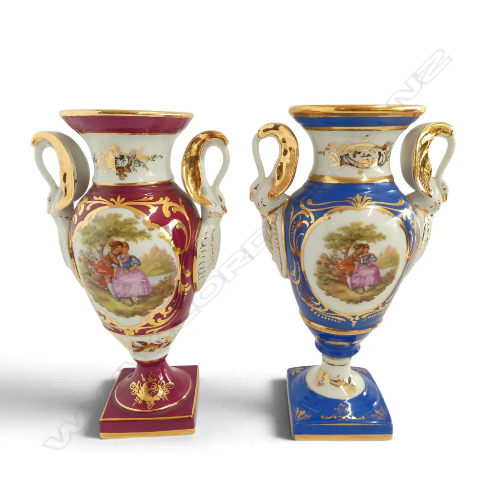 PR LIMOGES STYLE VASES H.330mm Image 1++