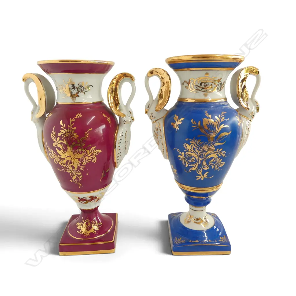 PR LIMOGES STYLE VASES H.330mm Image 1++