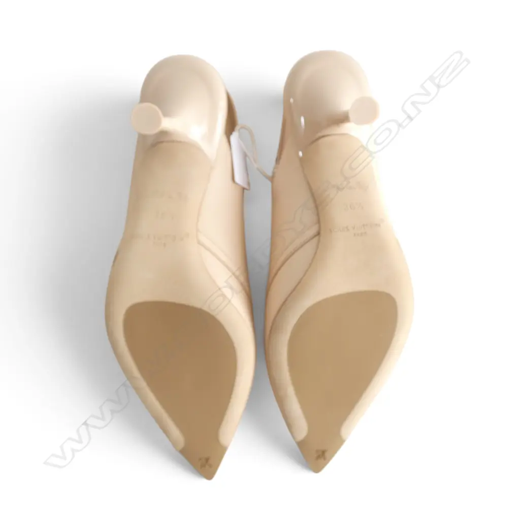 PR LOUIS VUITTON 6AM SLINGBACK PUMP HIGH-HEELS size 36 1/2, w. receipt Image 1++
