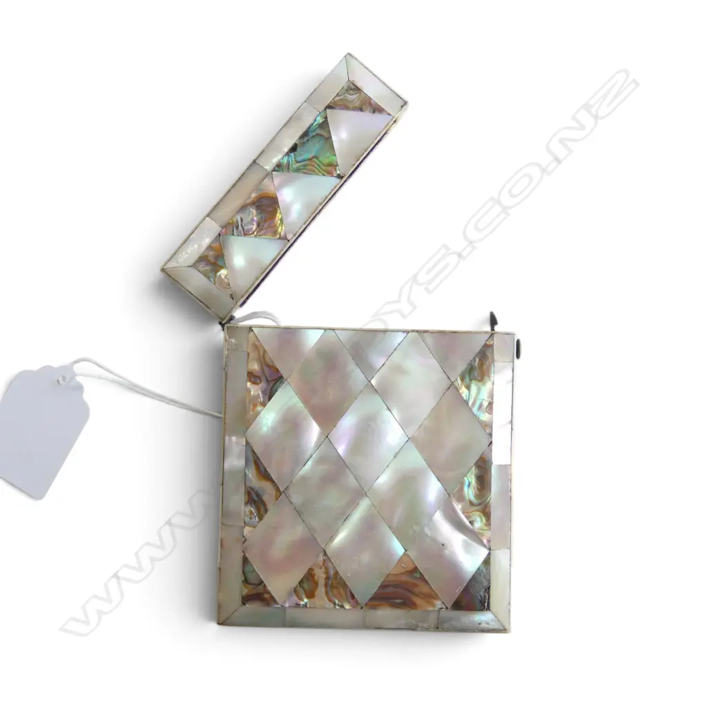 ANTIQUE MOP CALLING CARD CASE AF Image 1++
