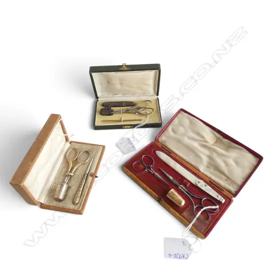 3 CASED SEWING SETS