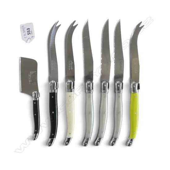 7 LAGUIOLE KNIVES L.230mm