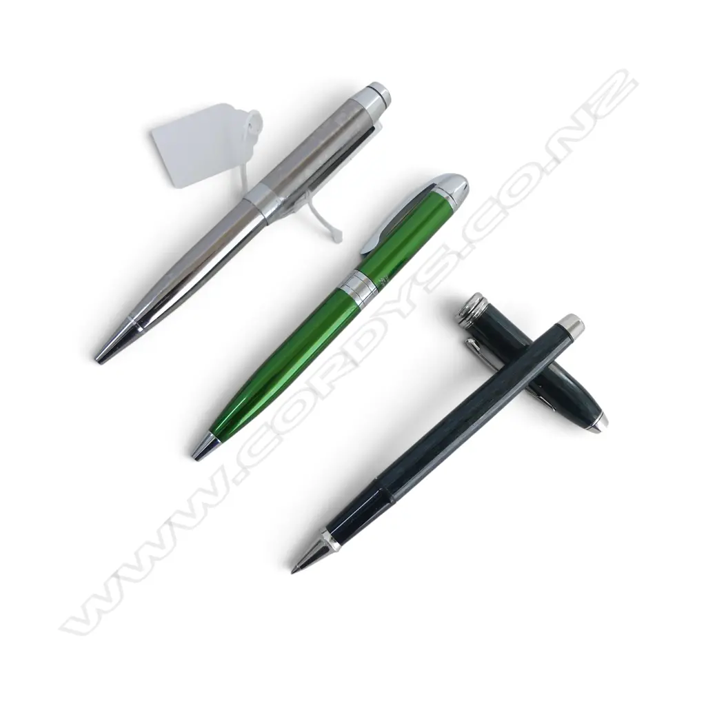 3 PENS; ZEBRA FORTIA, CERRUTI 1881, CROSS Image 1++