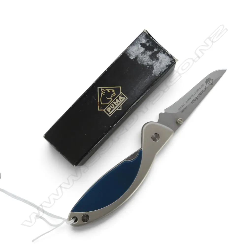 GERMAN PUMA PROTEC-LINER POCKET KNIVE, BOXED Image 1++