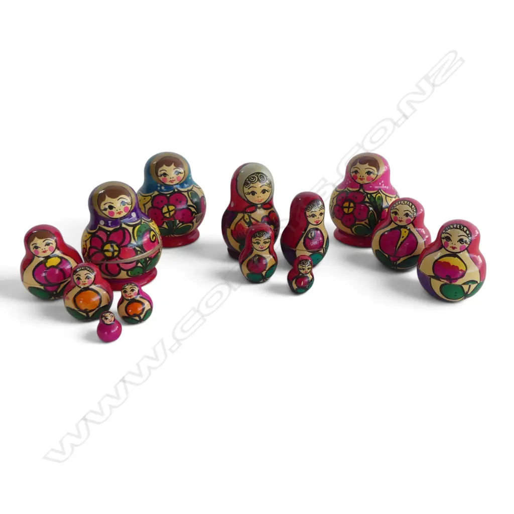4 RUSSIAN DOLLS H.70mm Image 1++