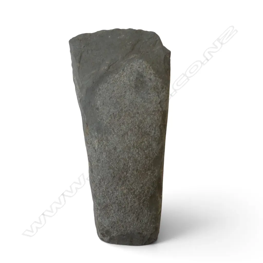 Registered Y 23304. Old Maori pre-European large toki some flake scars. L.190mm. Image 1++