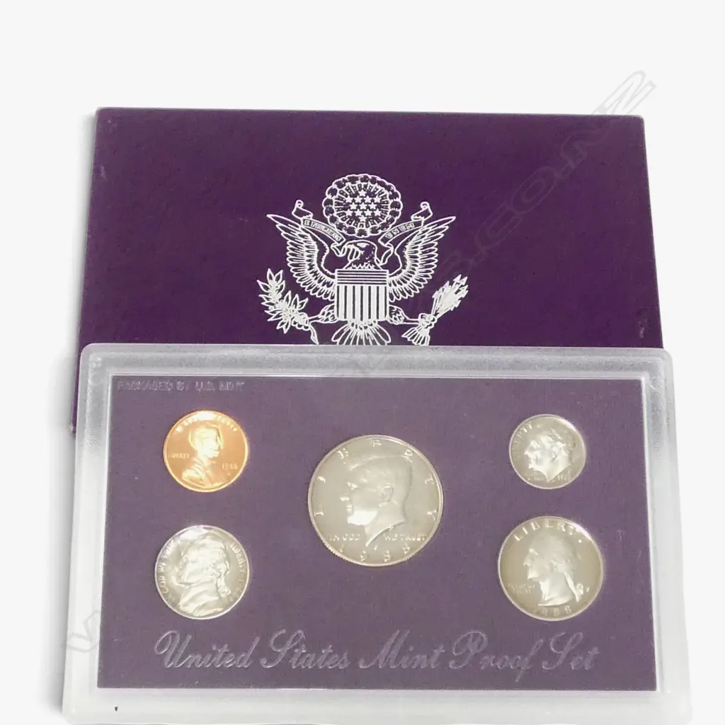 5 UNITED STATES US PROOF COIN SETS 1984 TO 1988 Image 1++