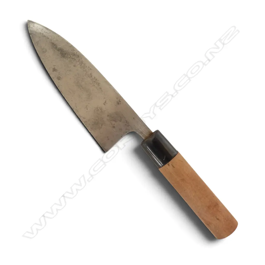 VINTAGE JAPANESE CHEF'S KNIFE by SAKAI TOJI est.1805 OSAKA, L.280mm Image 1++
