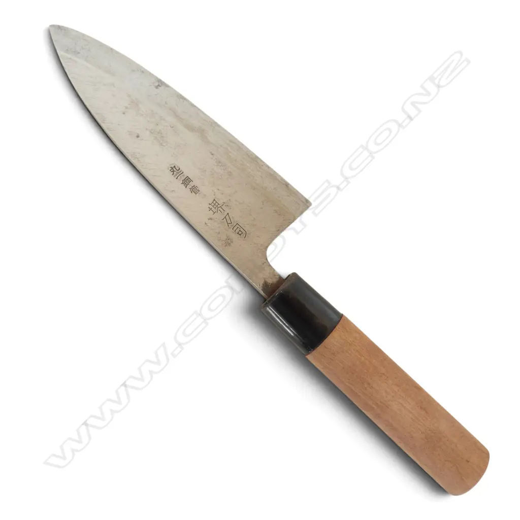 VINTAGE JAPANESE CHEF'S KNIFE by SAKAI TOJI est.1805 OSAKA, L.280mm Image 1++
