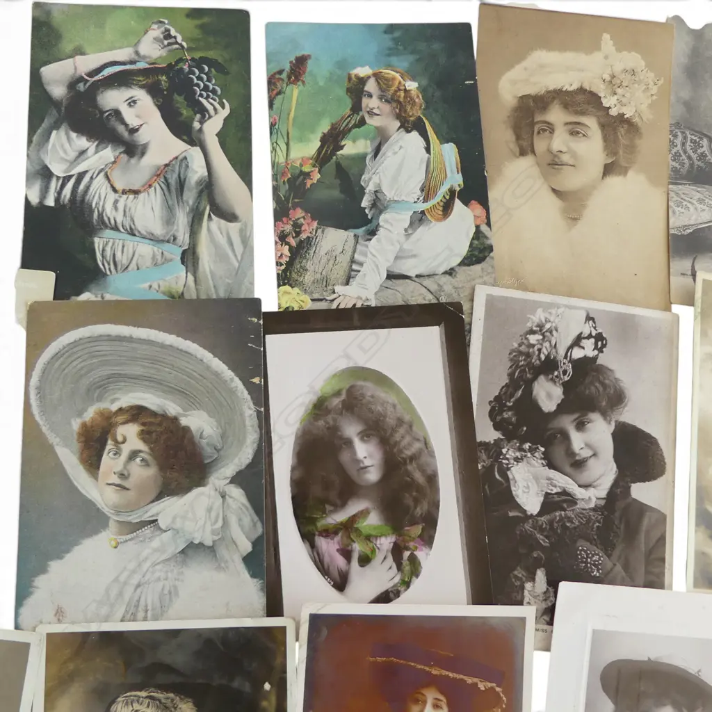 39 ANTIQUE GLAMOUR BEAUTY POSTCARDS MISS ZENA DARE ETC  Image 1++