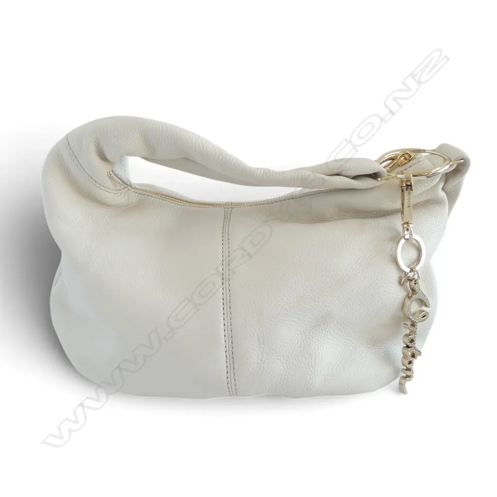 CREAM OROTON OVER SHOULDER HANDBAG, unused w dust bag, 380x260mm Image 1++