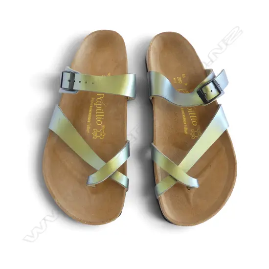 PR 'PAPILLIO' by BIRKENSTOCK SANDALS, MEN'S SZ10, metallic green, new