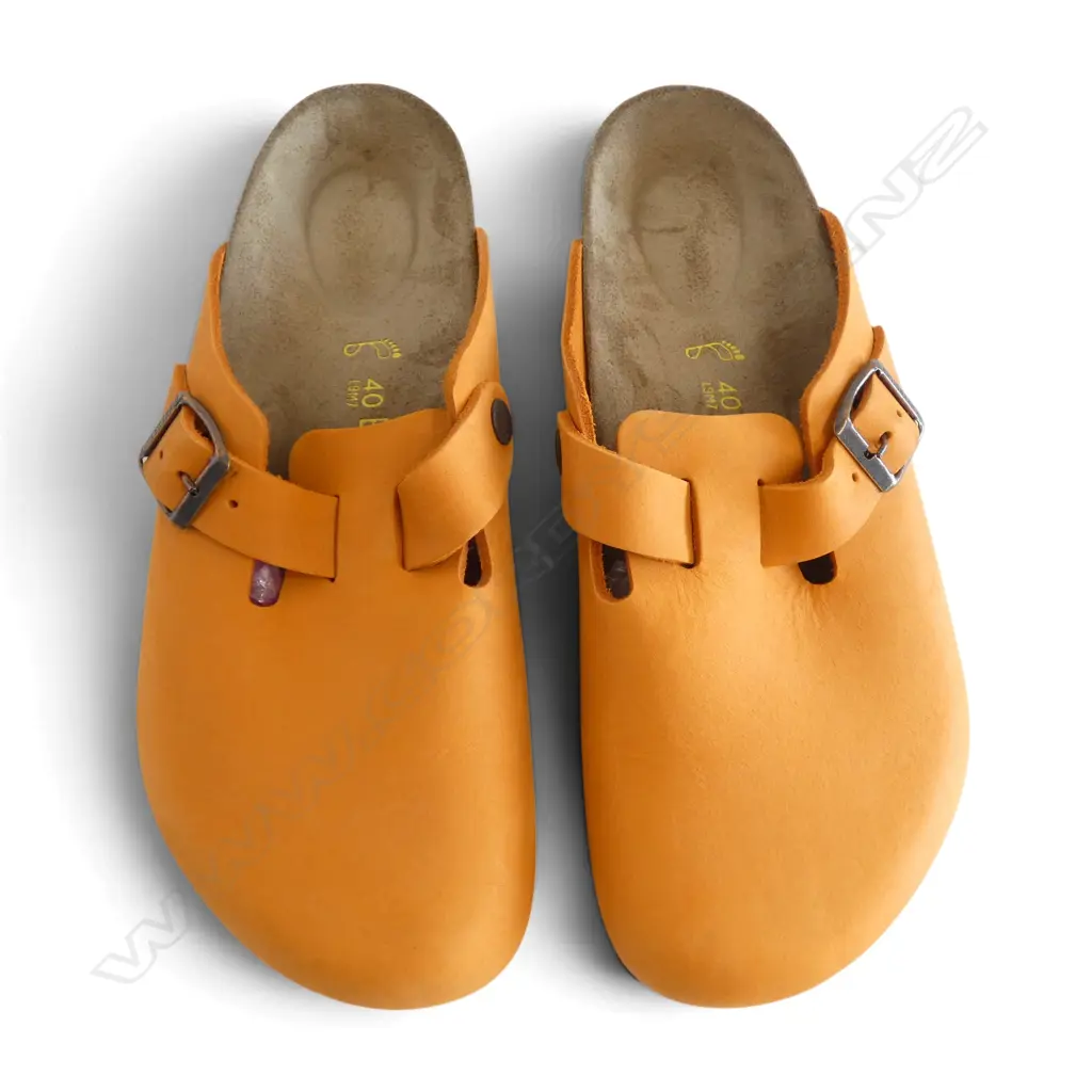 PR ORANGE BIRKENSTOCKS, SZ40, women's 9, men's 7, new Image 1++