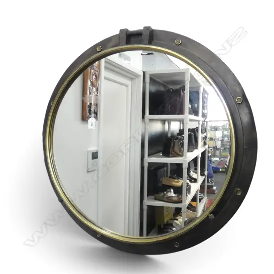 LG MODERN MIRROR, PORTHOLE STYLE 740mm dia