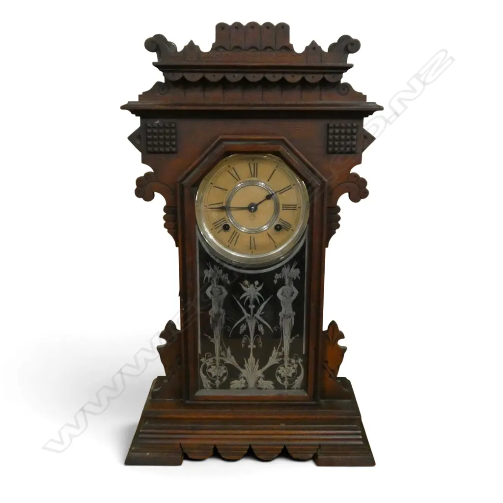 ANSONIA GINGERBREAD MANTEL CLOCK H.570mm Image 1++