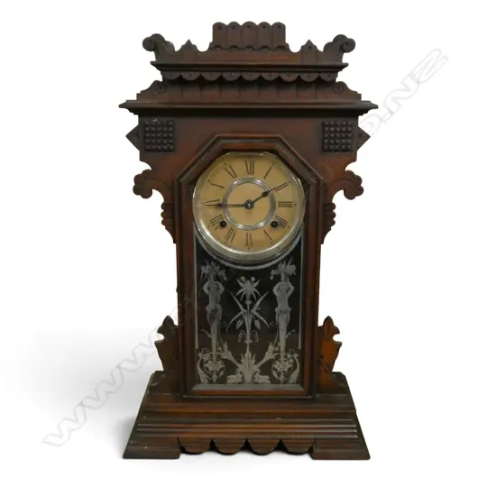 ANSONIA GINGERBREAD MANTEL CLOCK H.570mm