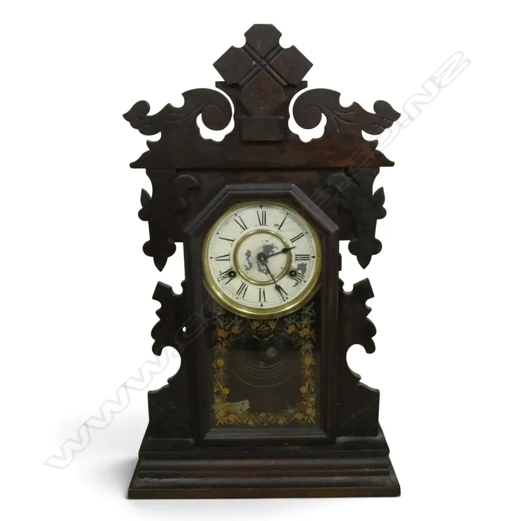 ANTIQUE ANSONIA GINGERBREAD MANTLECLOCK H570MM Image 1++