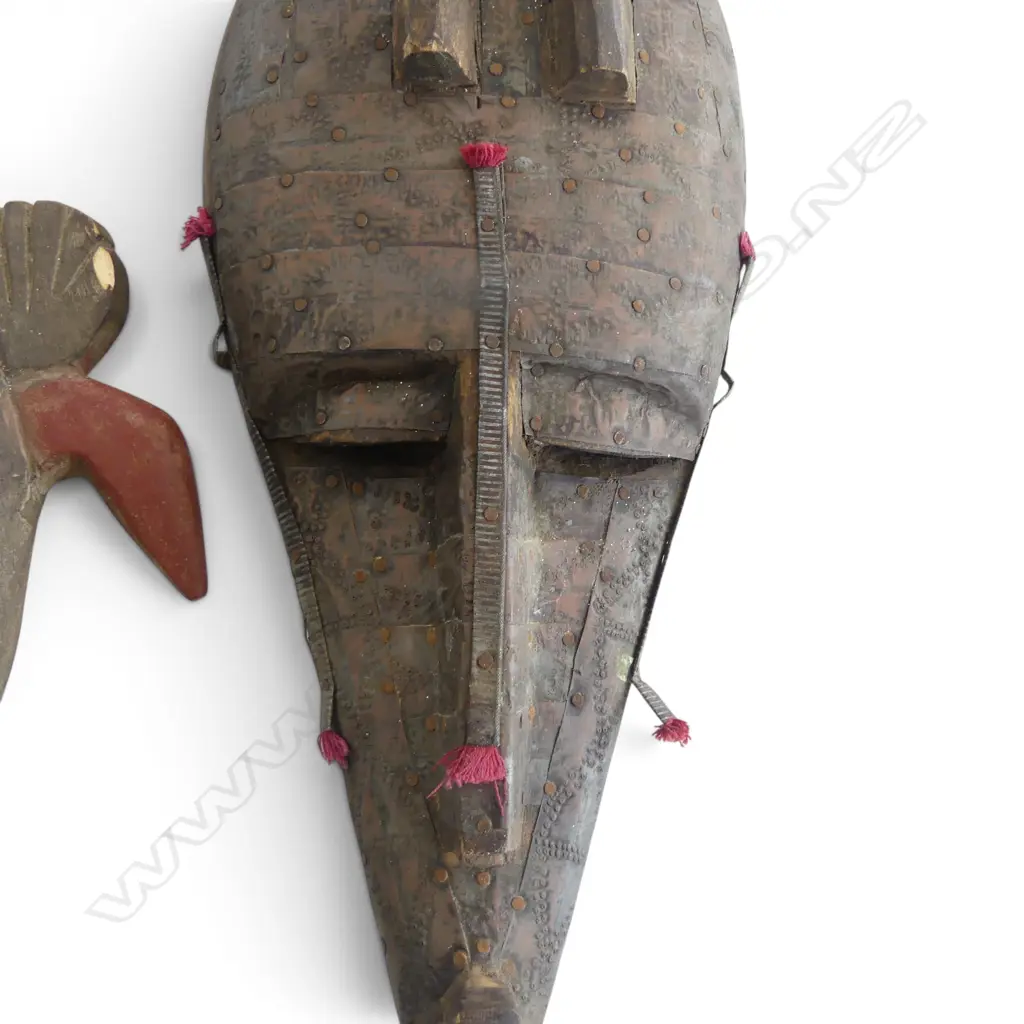 2 AFRICAN WALL MASKS L.570mm Image 1++