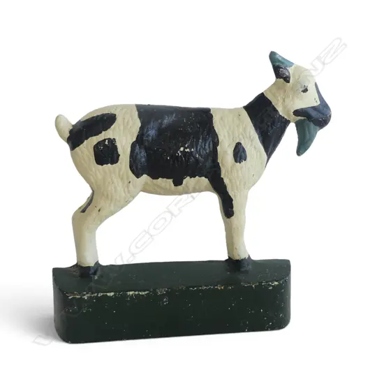 VINTAGE CAST IRON BILLY GOAT DOORSTOP HEAVY, L.210MM H.205MM