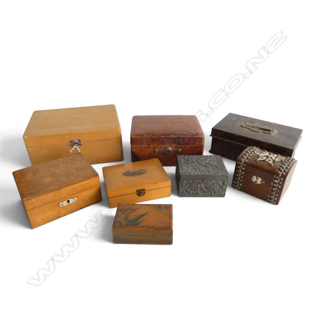 8 ANTIQUE / VINTAGE BOXES W.255mm Image 1++