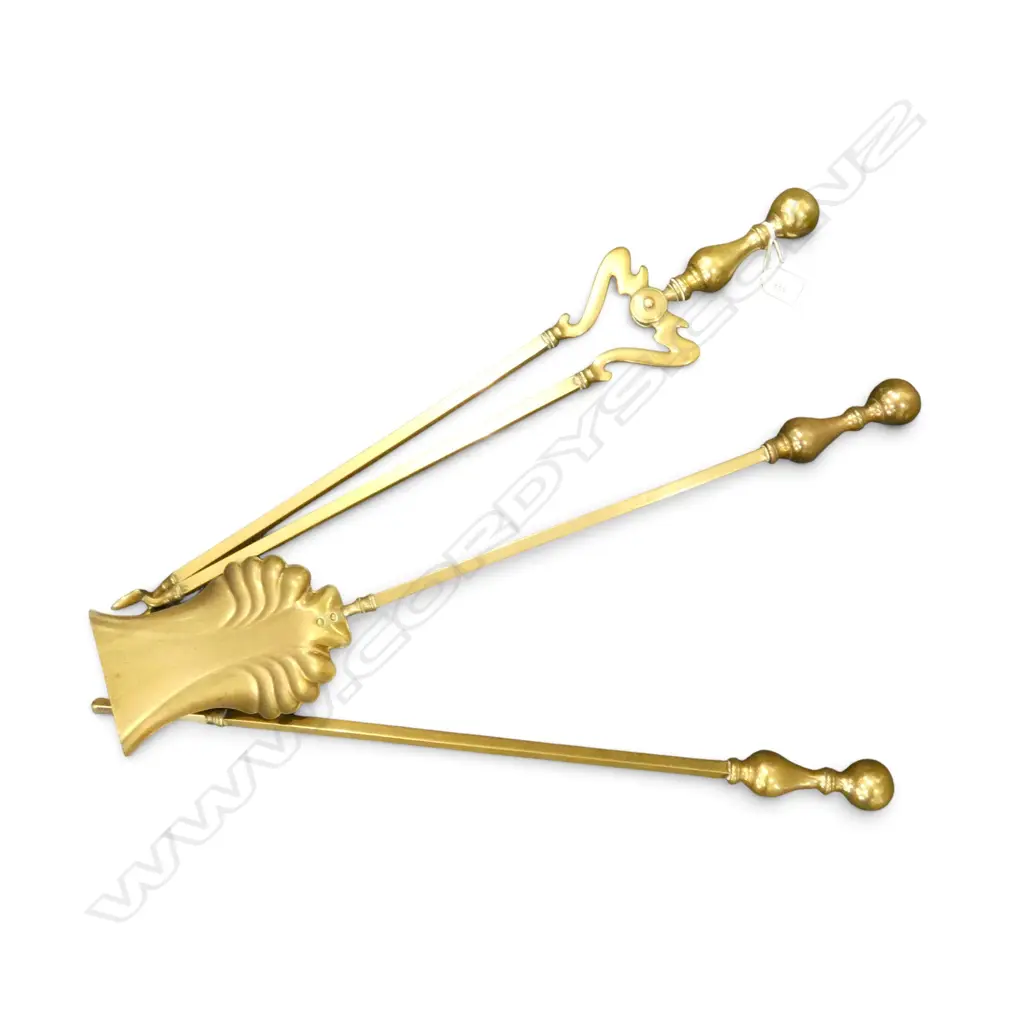 3 BRASS FIRE TOOLS L.700mm Image 1++