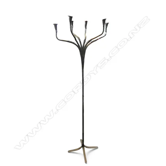 LG WROUGHT IRON CANDLEHOLDER H.1710mm