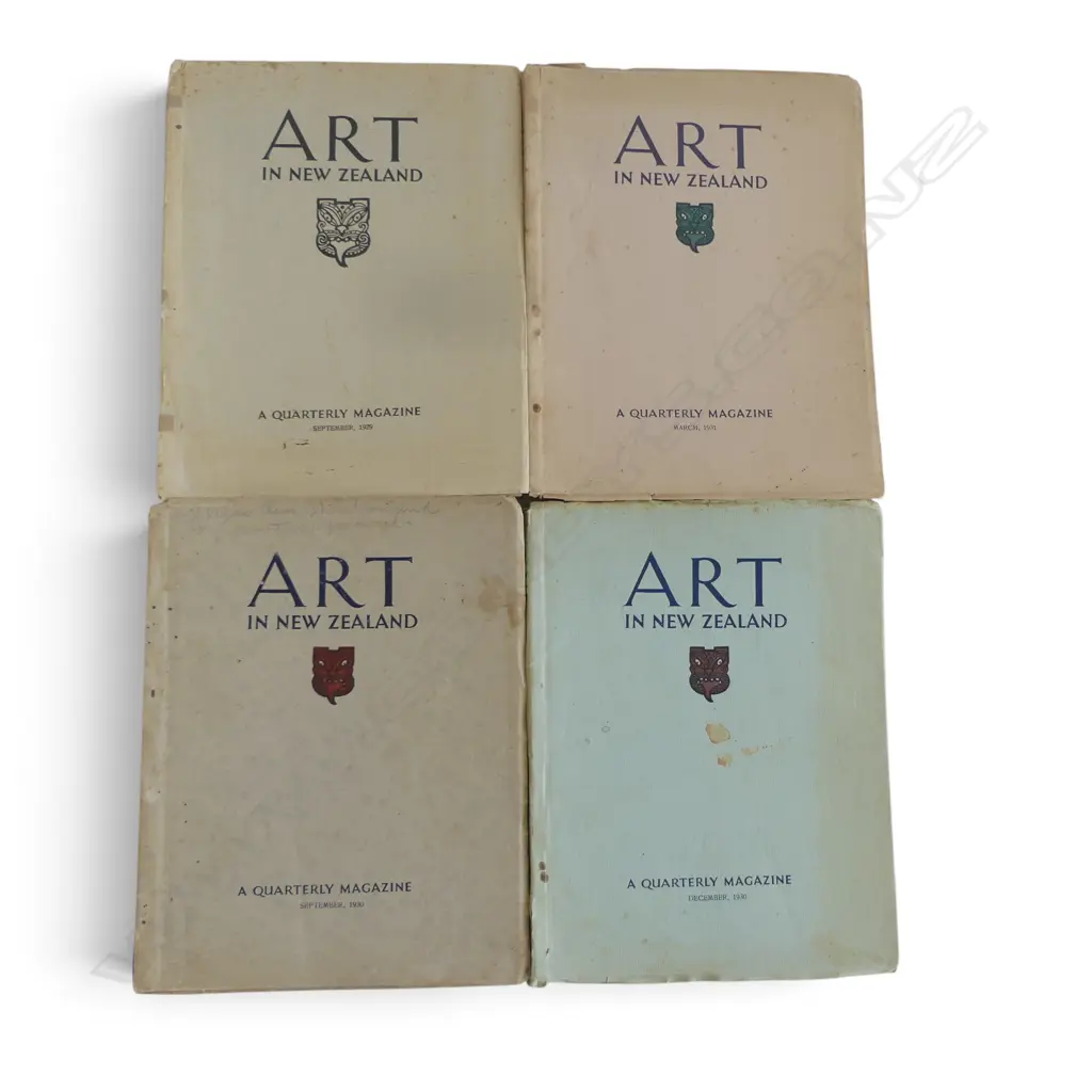  4 1929-1931 ‘ART IN NEW ZEALAND’ MAGAZINES HARRY H. TOMBS WELLINGTON, L.245MM Image 1++