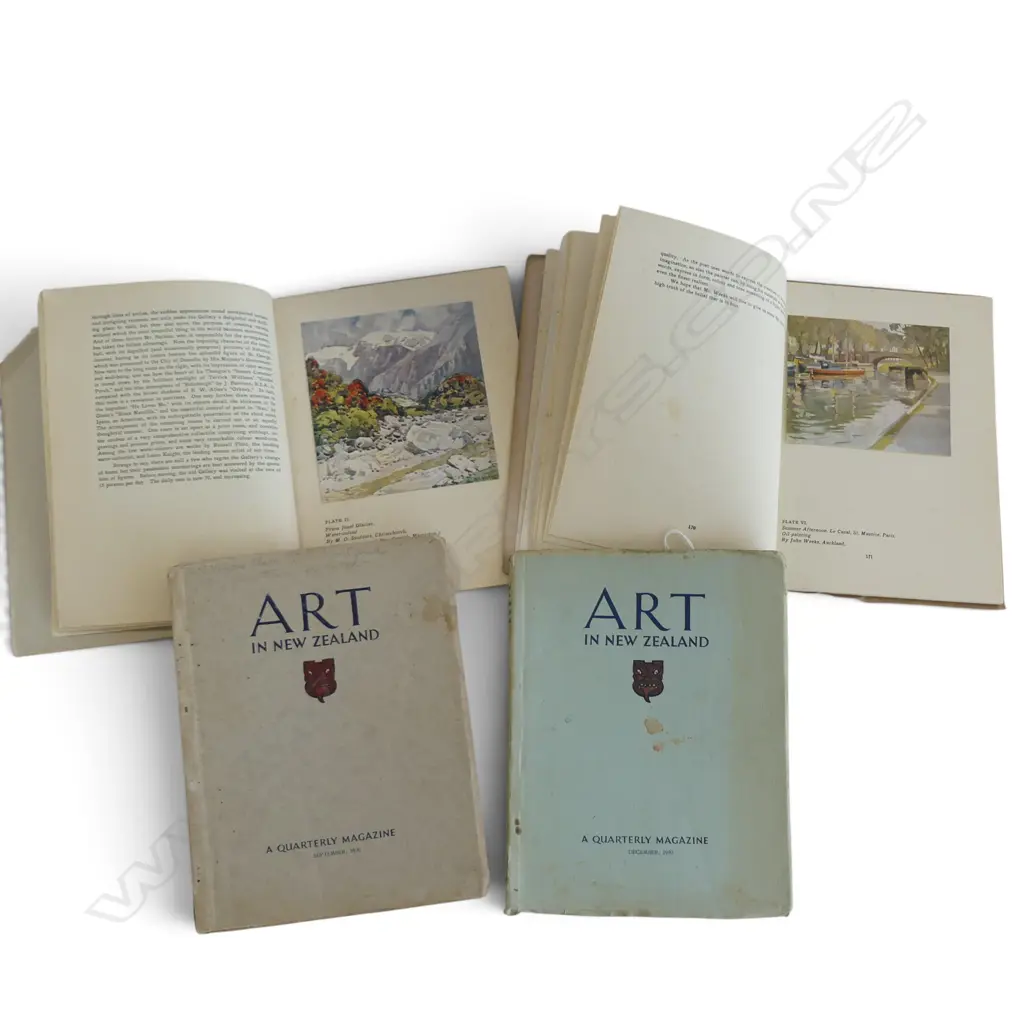  4 1929-1931 ‘ART IN NEW ZEALAND’ MAGAZINES HARRY H. TOMBS WELLINGTON, L.245MM Image 1++