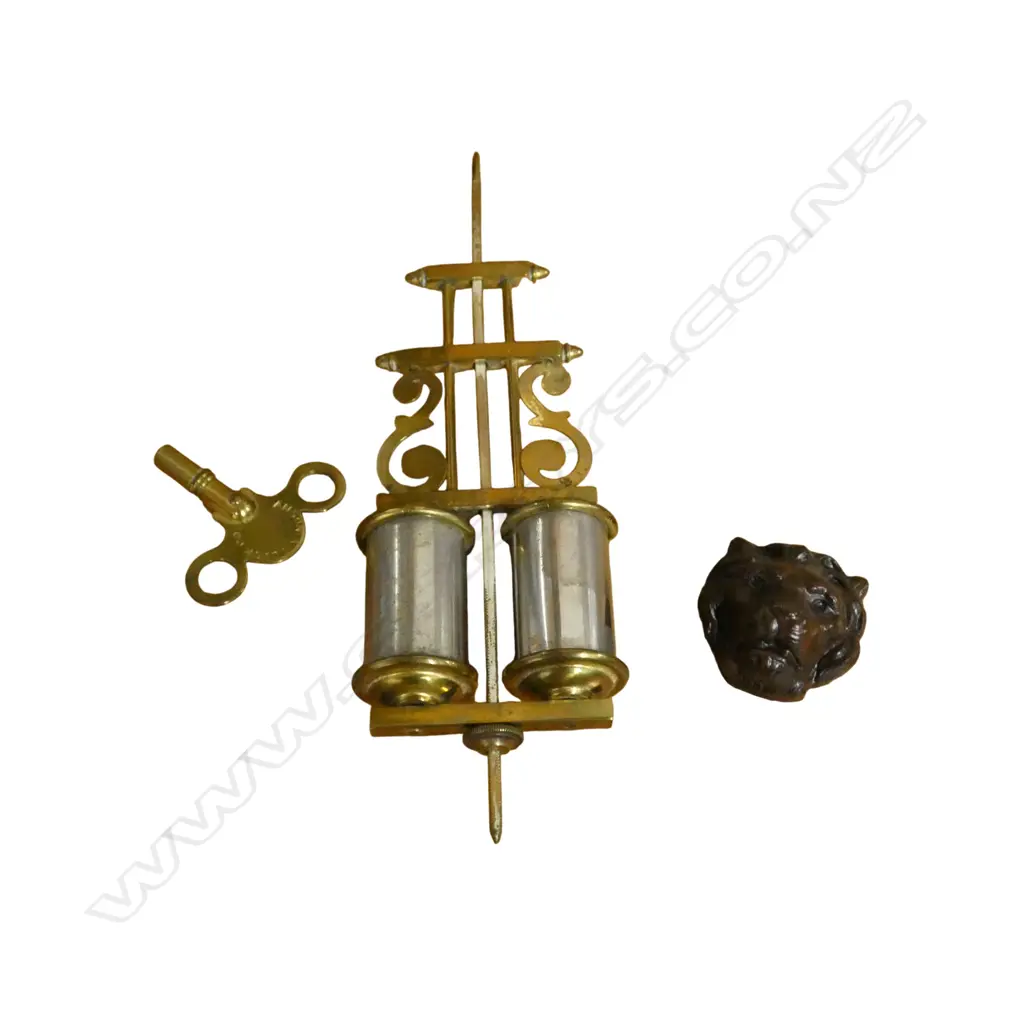 ANTIQUE CATHEDRAL TOPPED  MANTLE CLOCK H550MM Image 1++