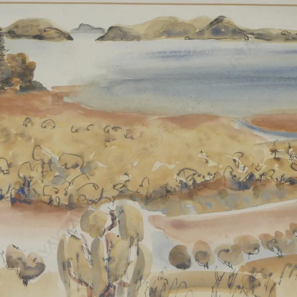 MAY SMITH, UNTITLED, WATERCOLOUR, SIGNED & DATED '71, 340x560mm Image 1++