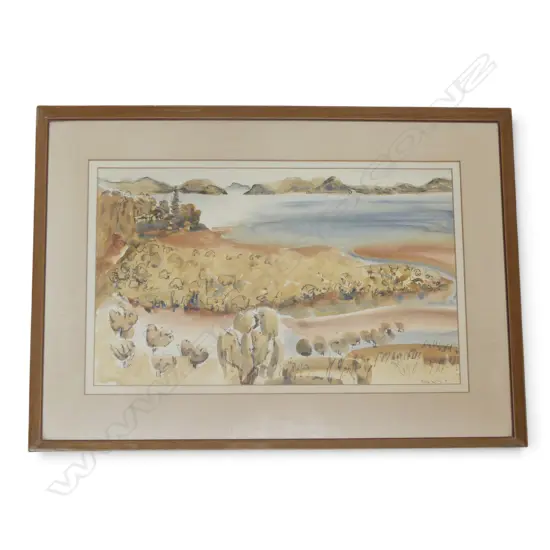 MAY SMITH, UNTITLED, WATERCOLOUR, SIGNED & DATED '71, 340x560mm