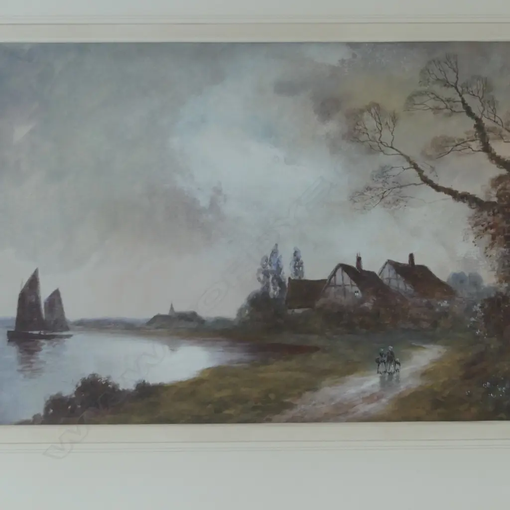 J W GOZZARD (UK 1861-1926) 'HOMEWARDS' WC 340x520mm Image 1++