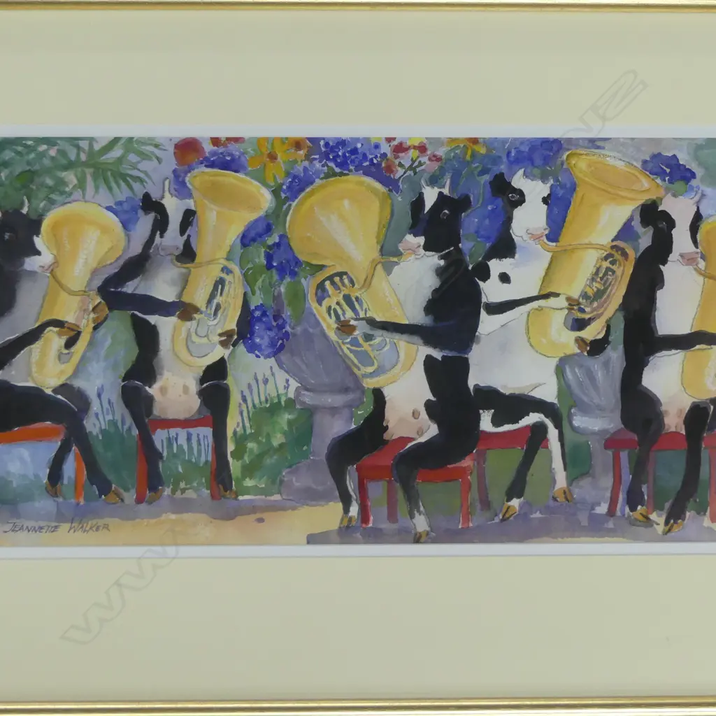 JEANNETTE WALKER 'TUBA PRACTISE' WC 205x420mm Image 1++