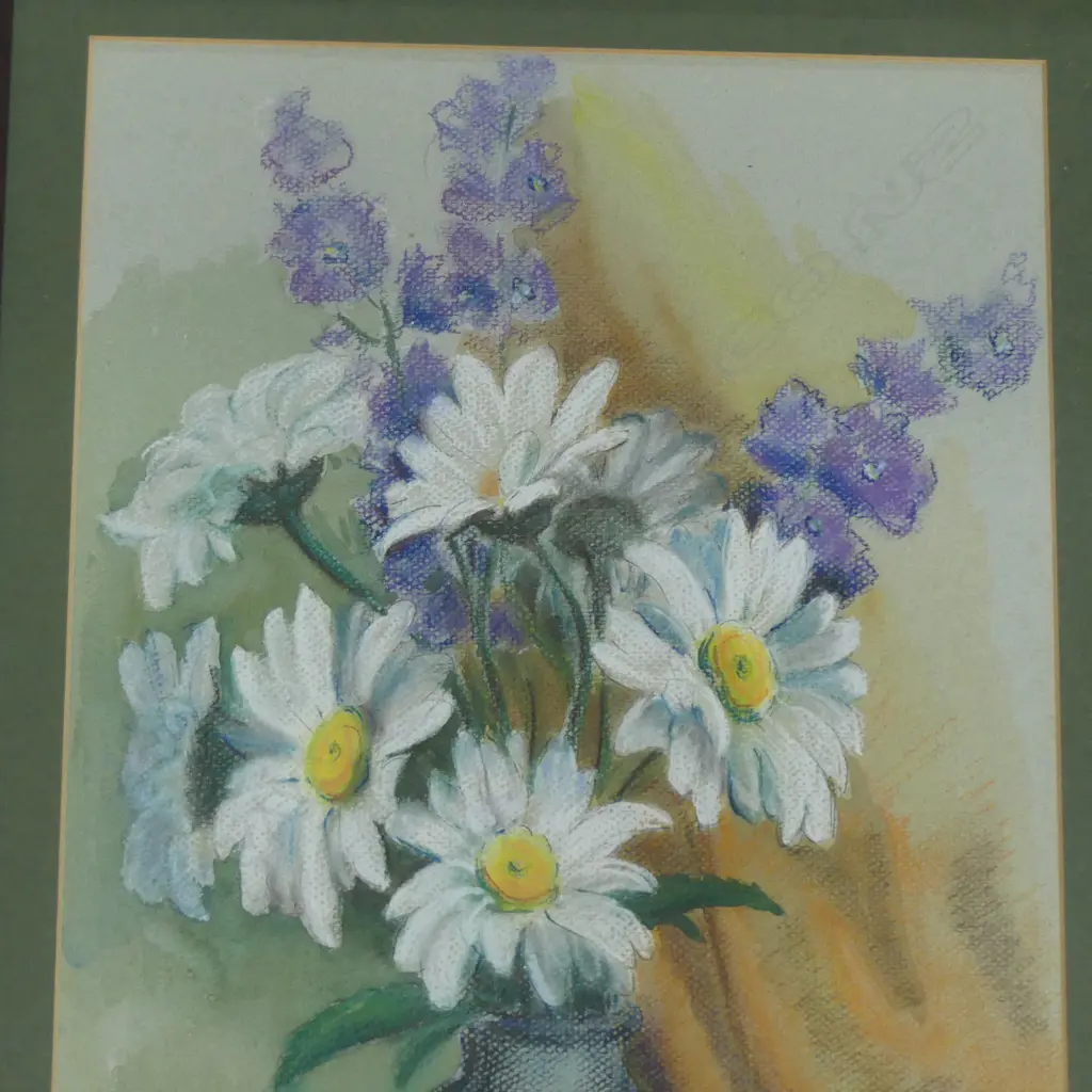 FRAMED PASTEL STILLIFE SIGNED MAIDA CAMERON H440 W300MM Image 1++