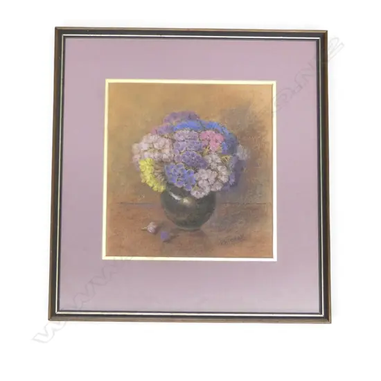 FRAMED ARTWORK STILLIFE SIGNED P RIDDLE H240 W220MM