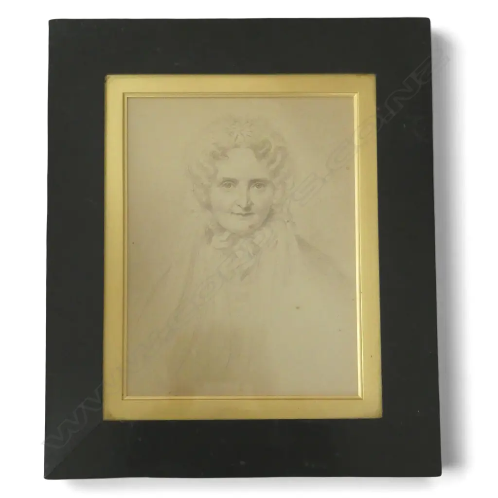 ANTIQUE ARTIST UNKNOWN, PORTRAIT OF A WOMAN 295x225mm Image 1++