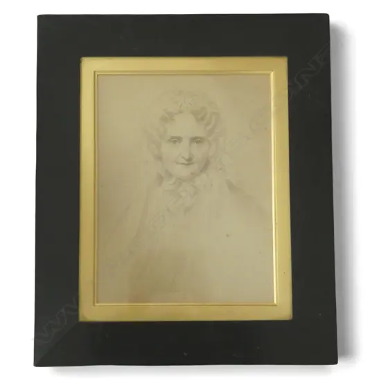 ANTIQUE ARTIST UNKNOWN, PORTRAIT OF A WOMAN 295x225mm