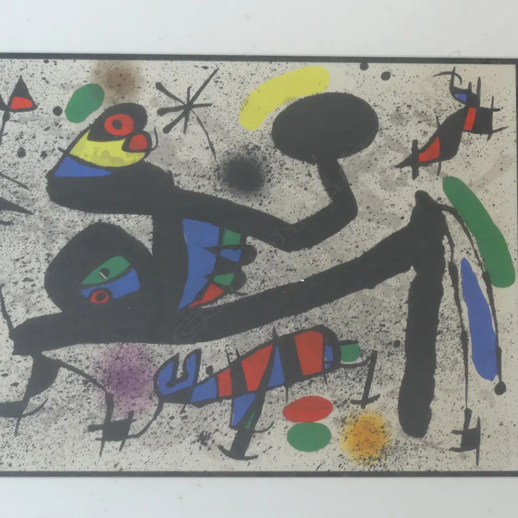 JOAN MIRO, THE DAMSEL AND THE BUTTERFLY, LITHOGRAPH, 380x270mm Image 1++