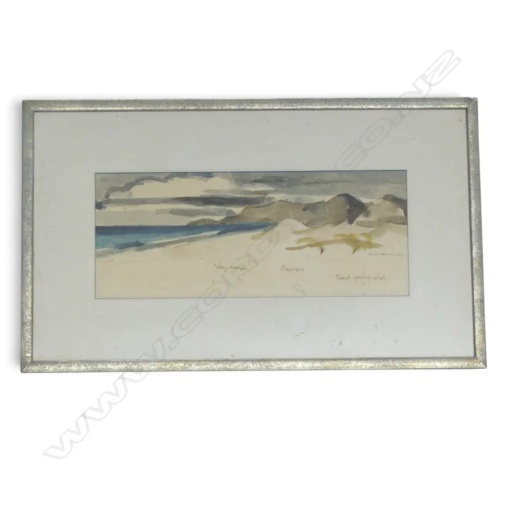 COASTAL W/C SIGNED HELEN BROWN H140 W350MM Image 1++